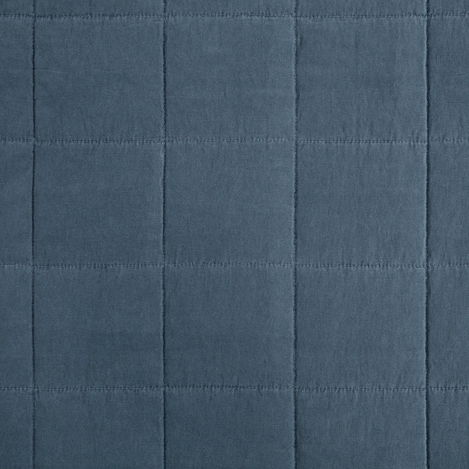 Cotton Canvas Box Stitch Coverlet Set Coverlet