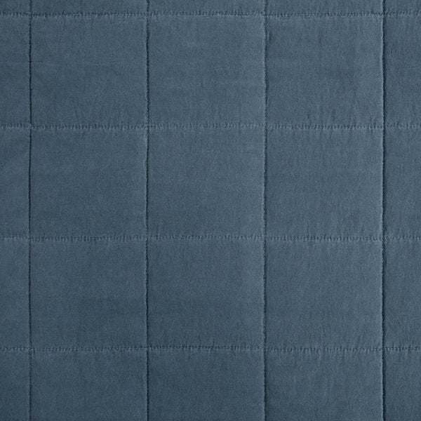 Cotton Canvas Box Stitch Coverlet Set Coverlet
