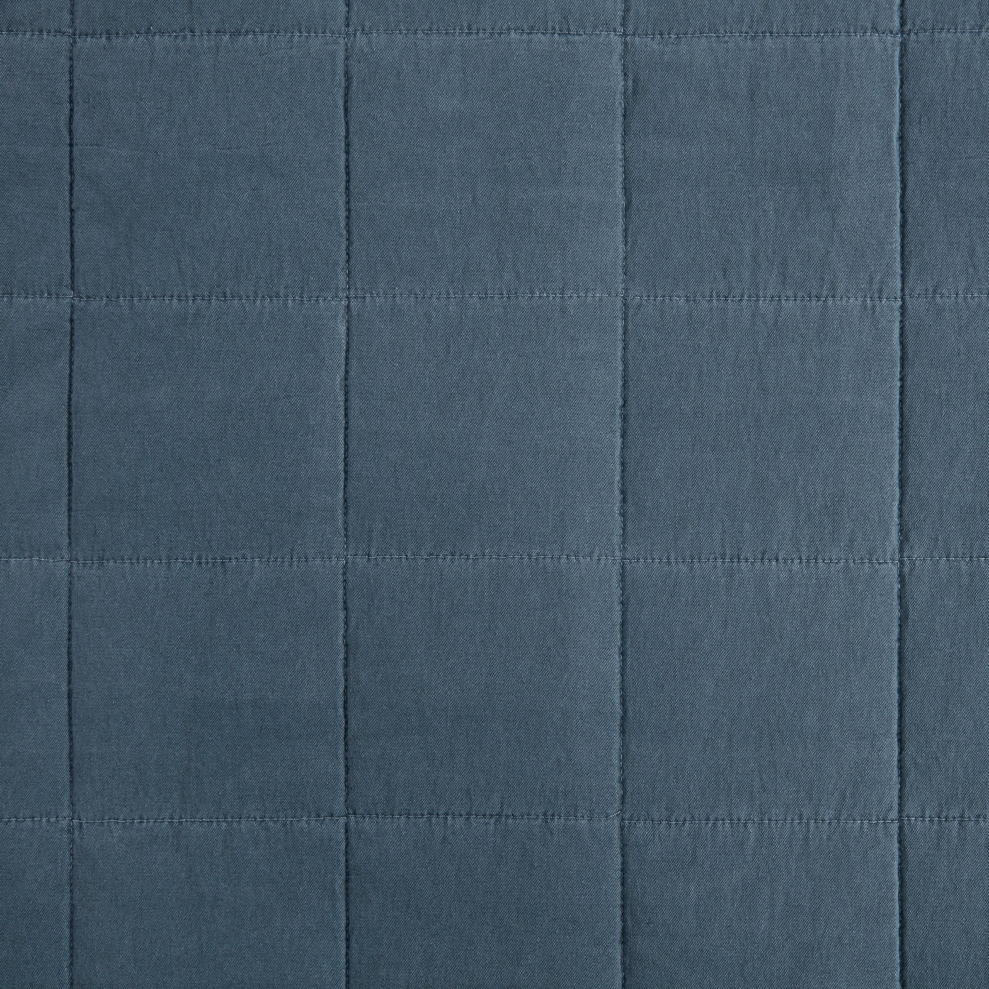 Cotton Canvas Box Stitch Coverlet Set Coverlet