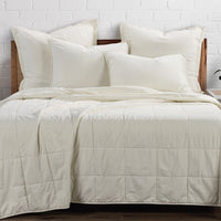 Stonewashed Cotton Canvas Coverlet Coverlet Set / Twin / Natural Coverlet