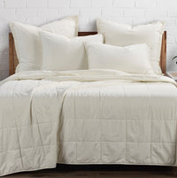 Stonewashed Cotton Canvas Coverlet Coverlet Set / Twin / Natural Coverlet