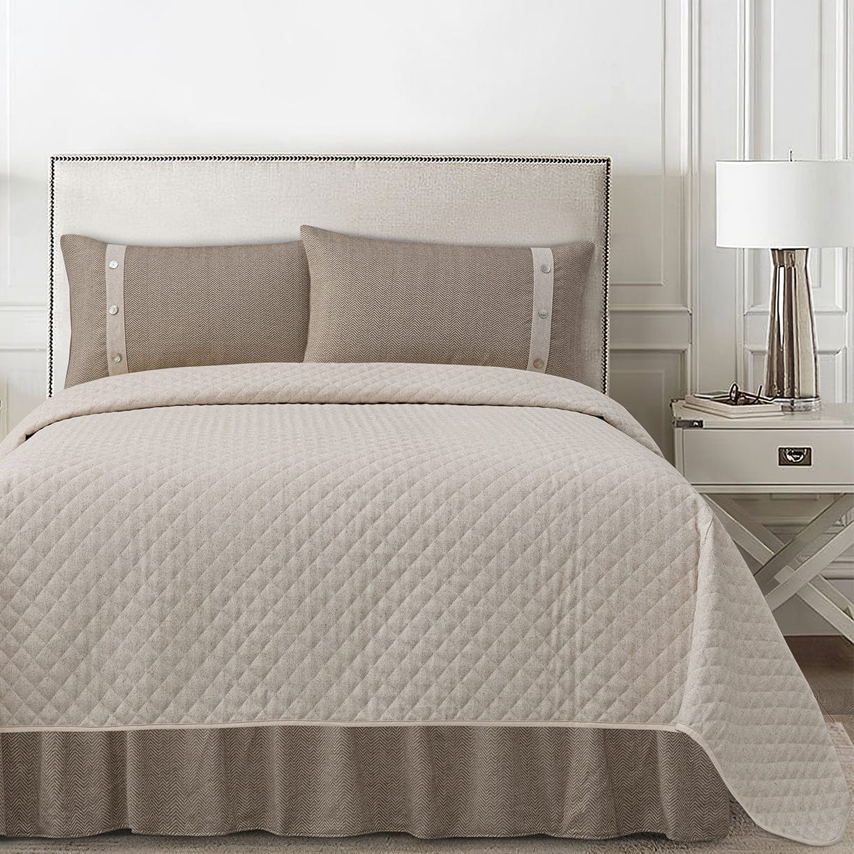 Fairfield Linen Coverlet Set Coverlet
