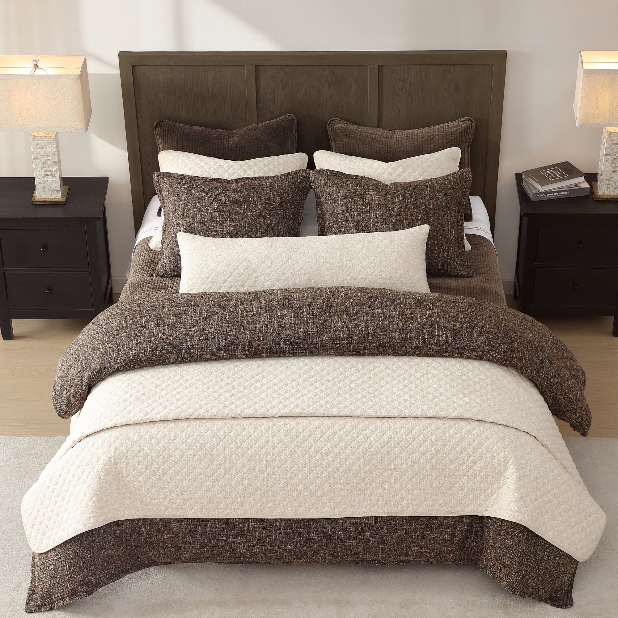 Farah Linen Blend Coverlet Set Coverlet