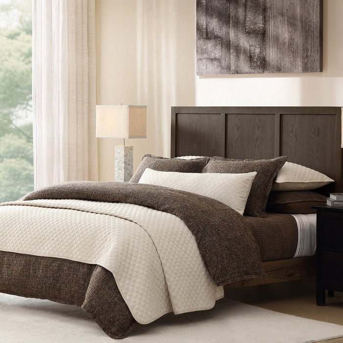 Farah Linen Blend Coverlet Set Coverlet