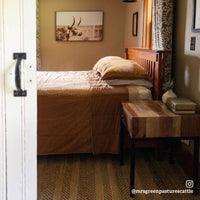 Stonewashed Cotton Canvas Coverlet Coverlet