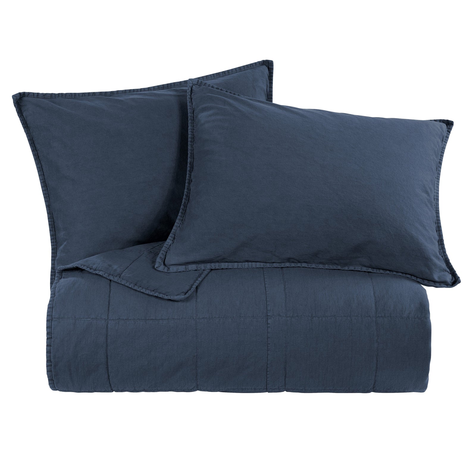 Stonewashed Cotton Canvas Coverlet Coverlet
