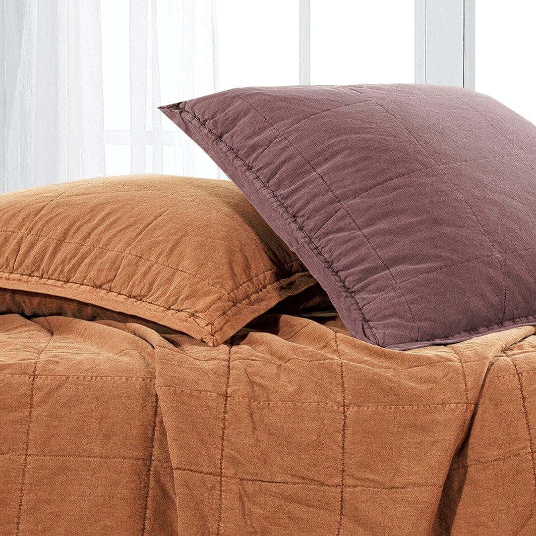 Stonewashed Cotton Canvas Coverlet Coverlet