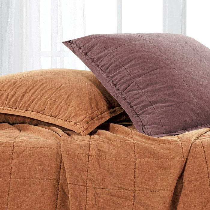 Stonewashed Cotton Canvas Coverlet Coverlet