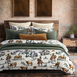 Stonewashed Cotton Canvas Coverlet Coverlet
