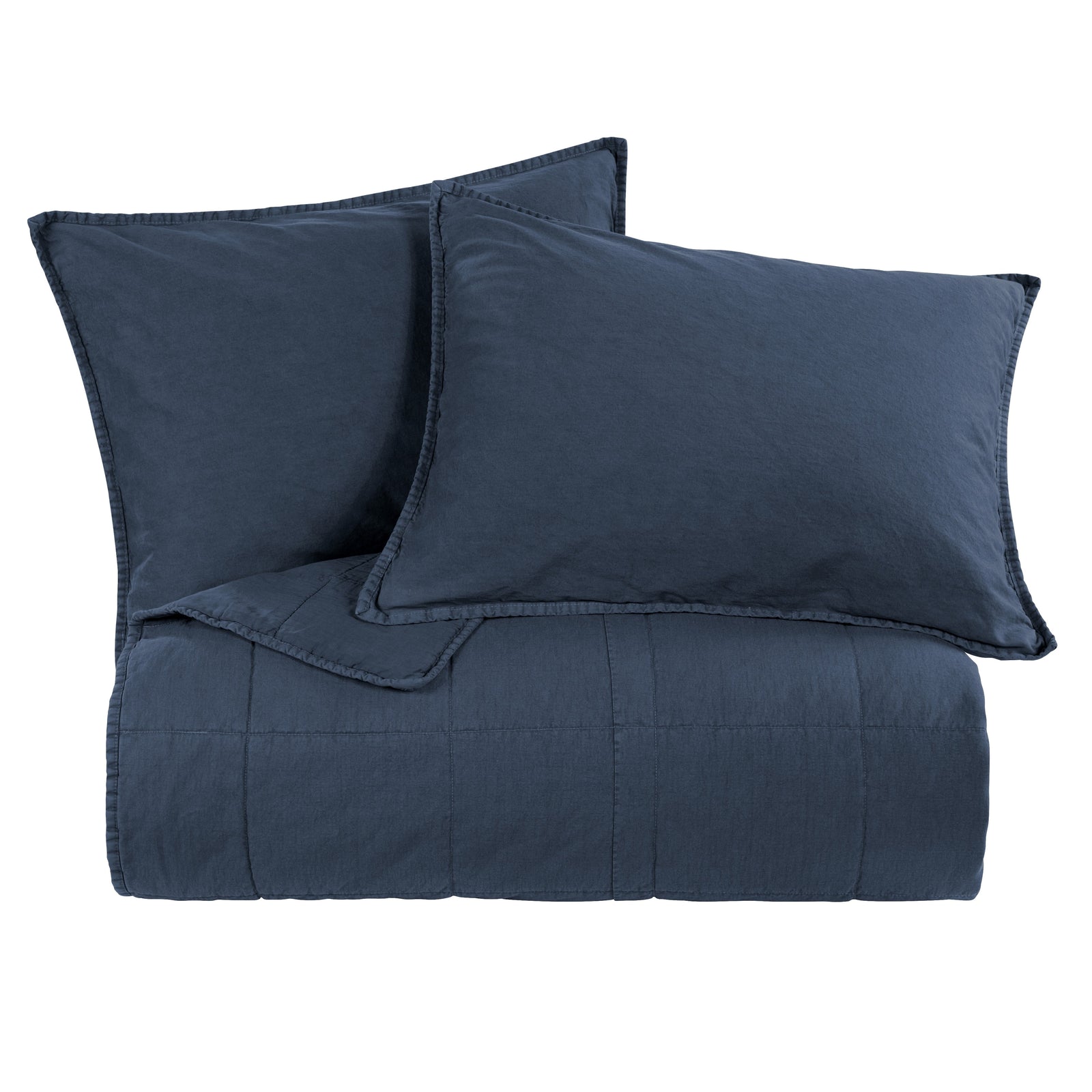 Stonewashed Cotton Canvas Coverlet Coverlet