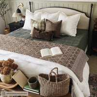 Stonewashed Cotton Canvas Coverlet Coverlet