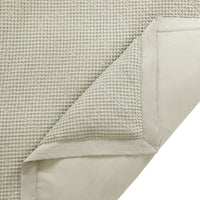 Stonewashed Cotton Waffle Weave Coverlet Coverlet