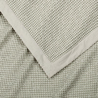 Stonewashed Cotton Waffle Weave Coverlet Coverlet