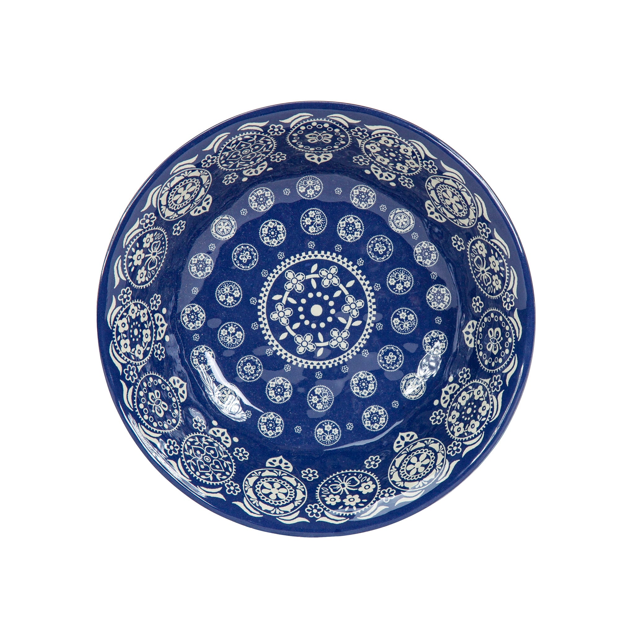 Patchwork Bandana Indigo Melamine Bowls, Set of 4 Dinner Bowl