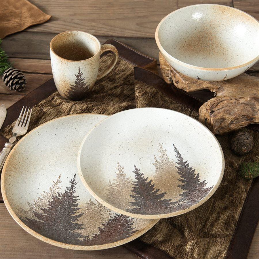 Clearwater Pines 16PC Ceramic Dinnerware Set Dinnerware Set
