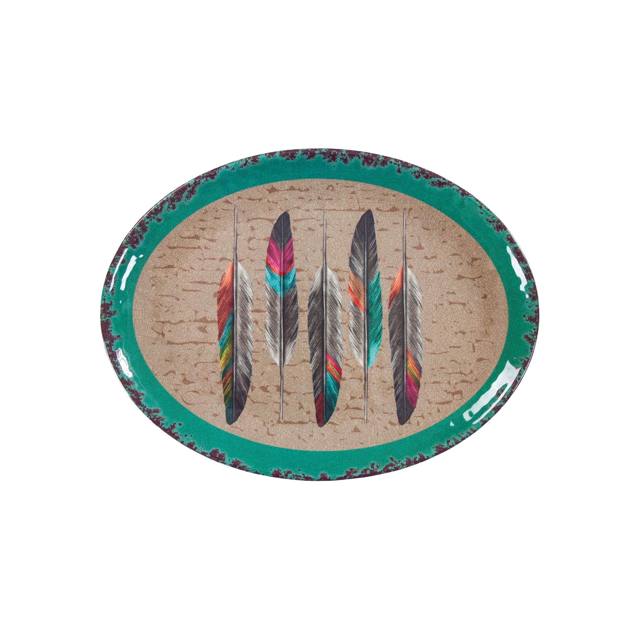 Feather 14PC Melamine Dinnerware Set Dinnerware Set