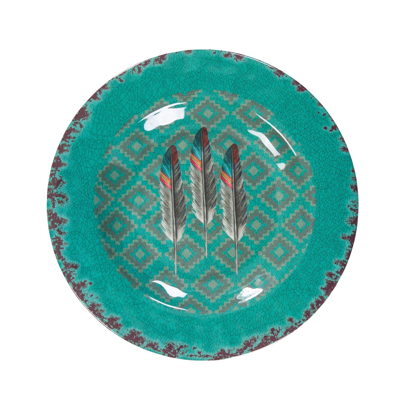 Feather 14PC Melamine Dinnerware Set Dinnerware Set