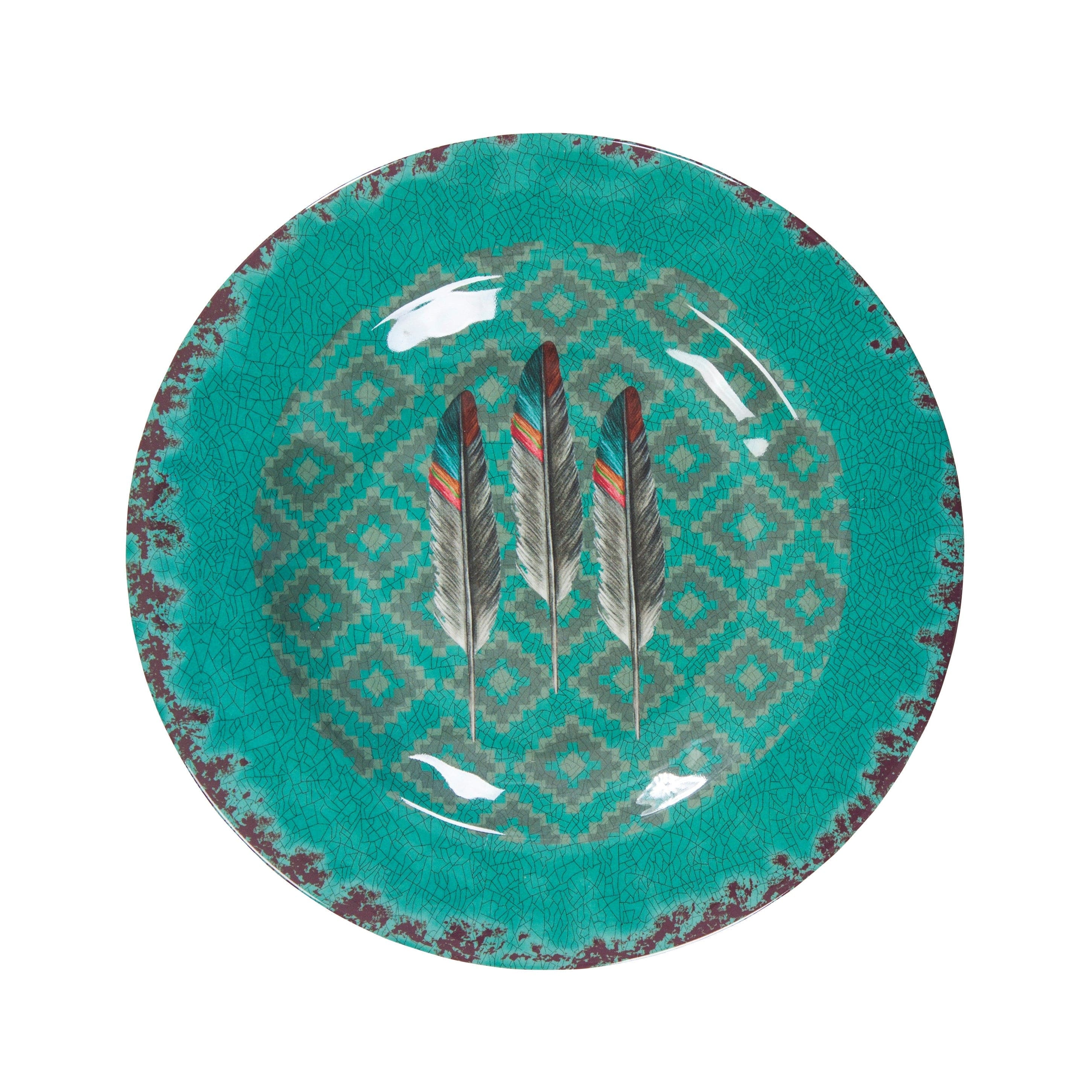 Feather 14PC Melamine Dinnerware Set Dinnerware Set