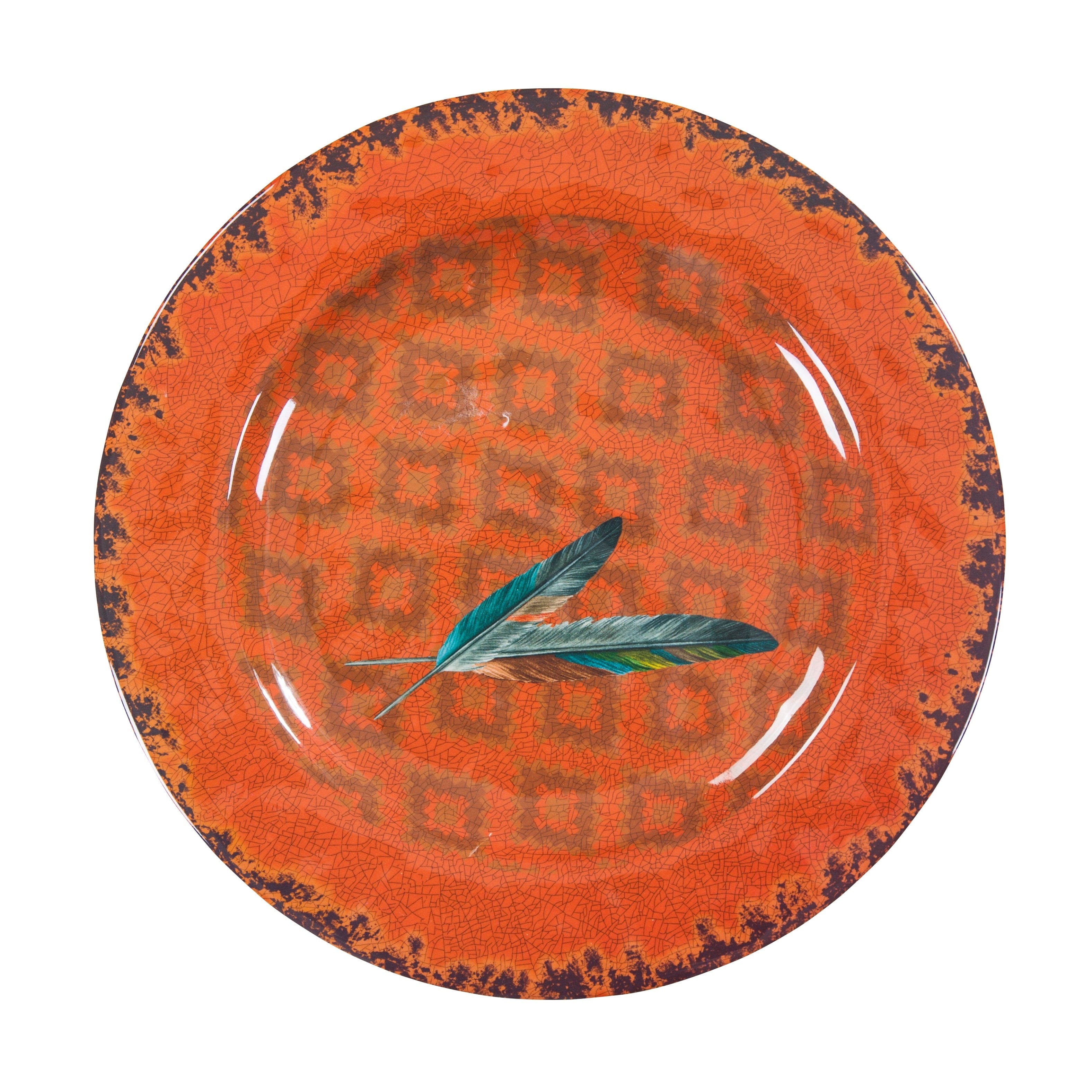 Feather 14PC Melamine Dinnerware Set Dinnerware Set
