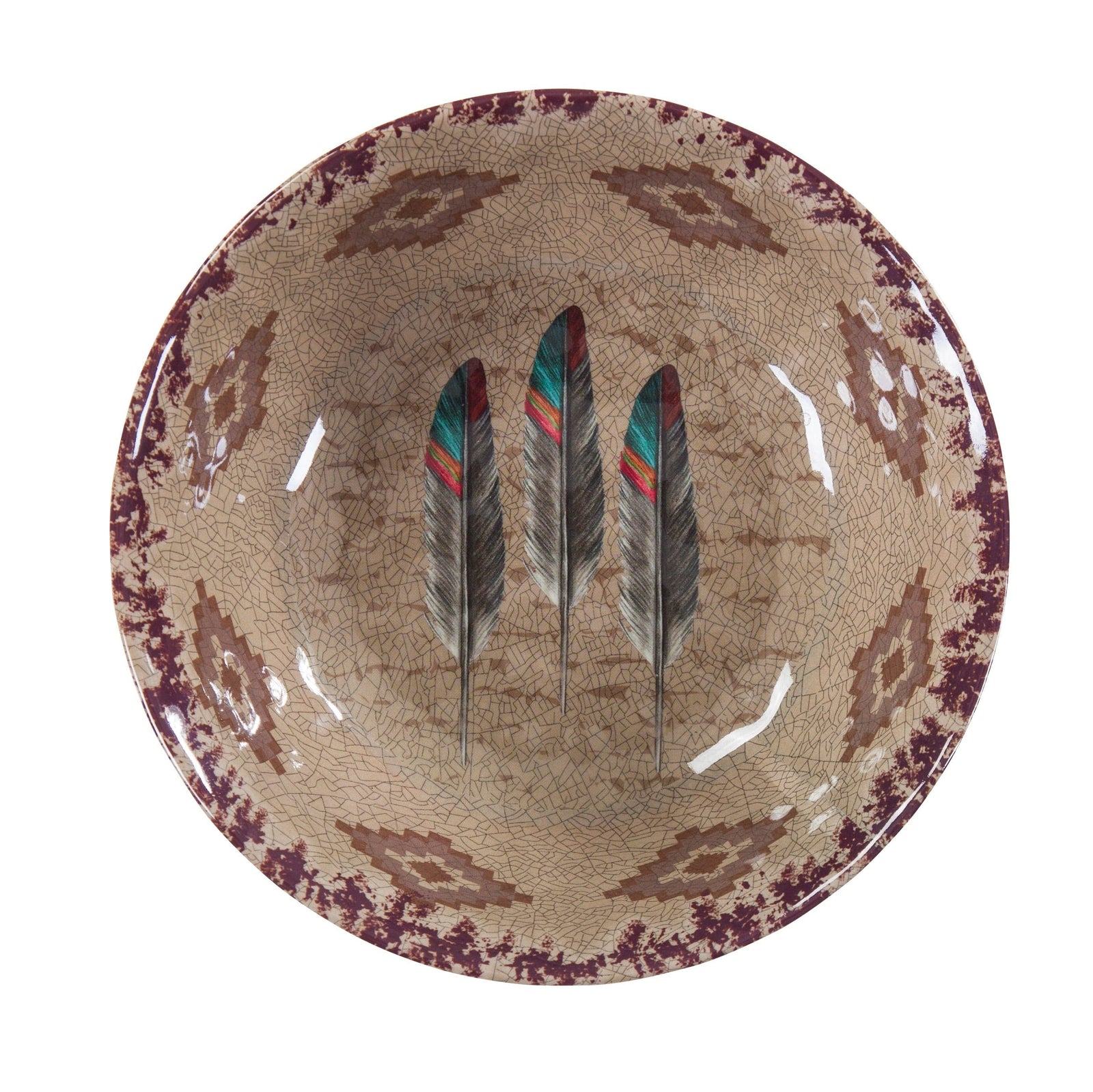 Feather 14PC Melamine Dinnerware Set Dinnerware Set