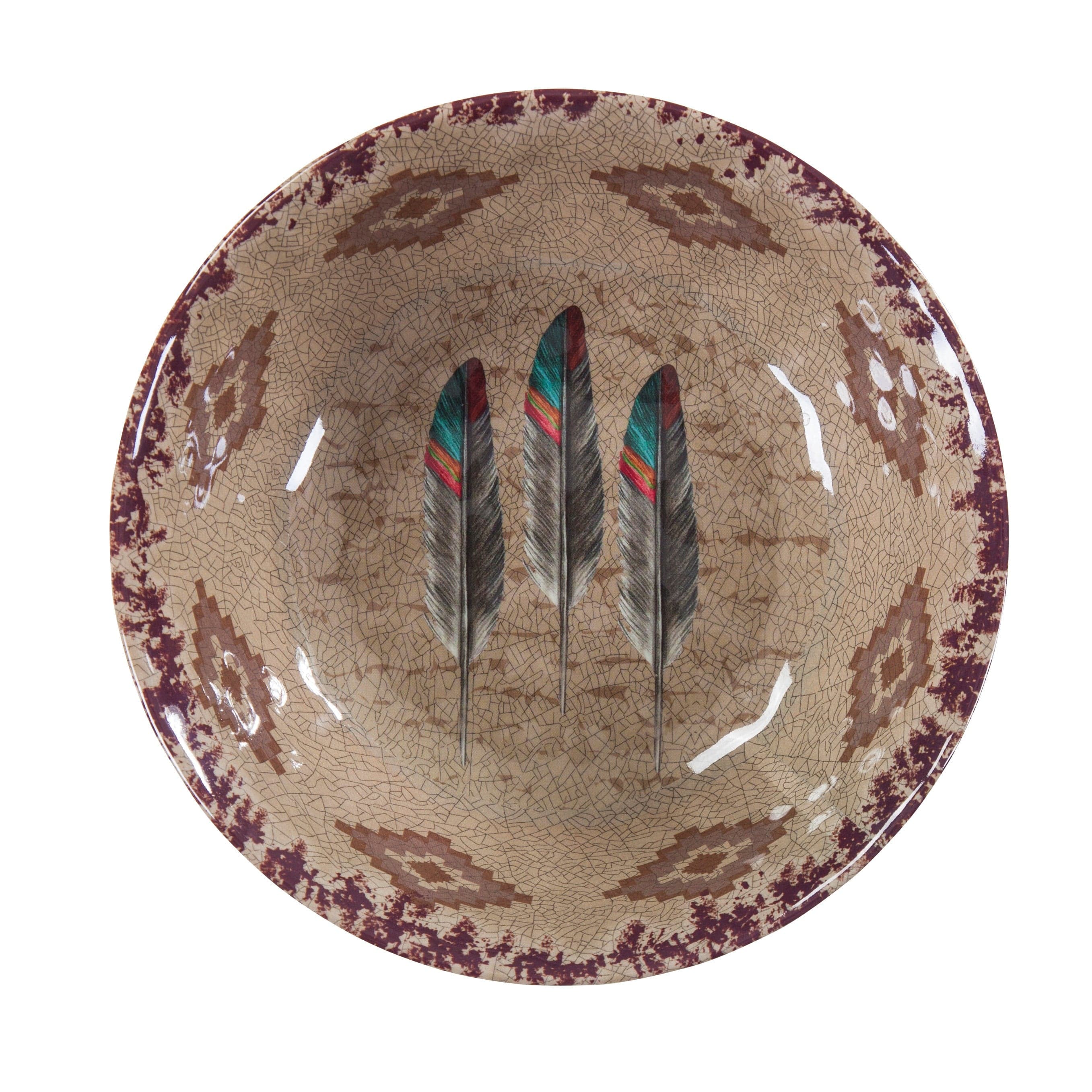 Feather 14PC Melamine Dinnerware Set Dinnerware Set