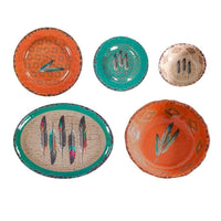 Feather 14PC Melamine Dinnerware Set Dinnerware Set