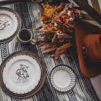 Ranch Life 14PC Melamine Dinnerware Set Dinnerware Set