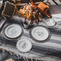 Ranch Life 14PC Melamine Dinnerware Set Dinnerware Set