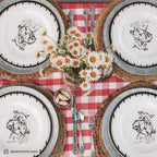 Ranch Life 14PC Melamine Dinnerware Set Dinnerware Set