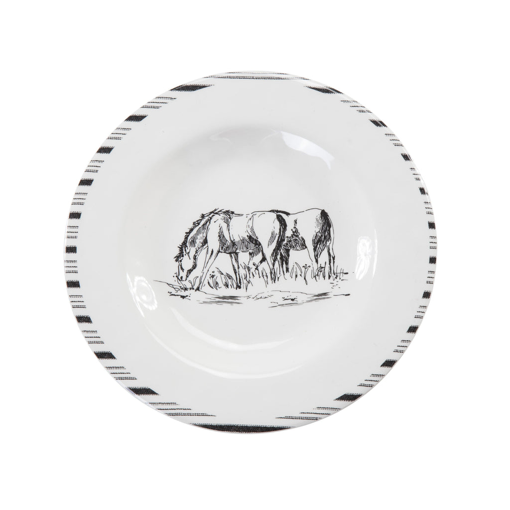 Ranch Life 14PC Melamine Dinnerware Set Dinnerware Set