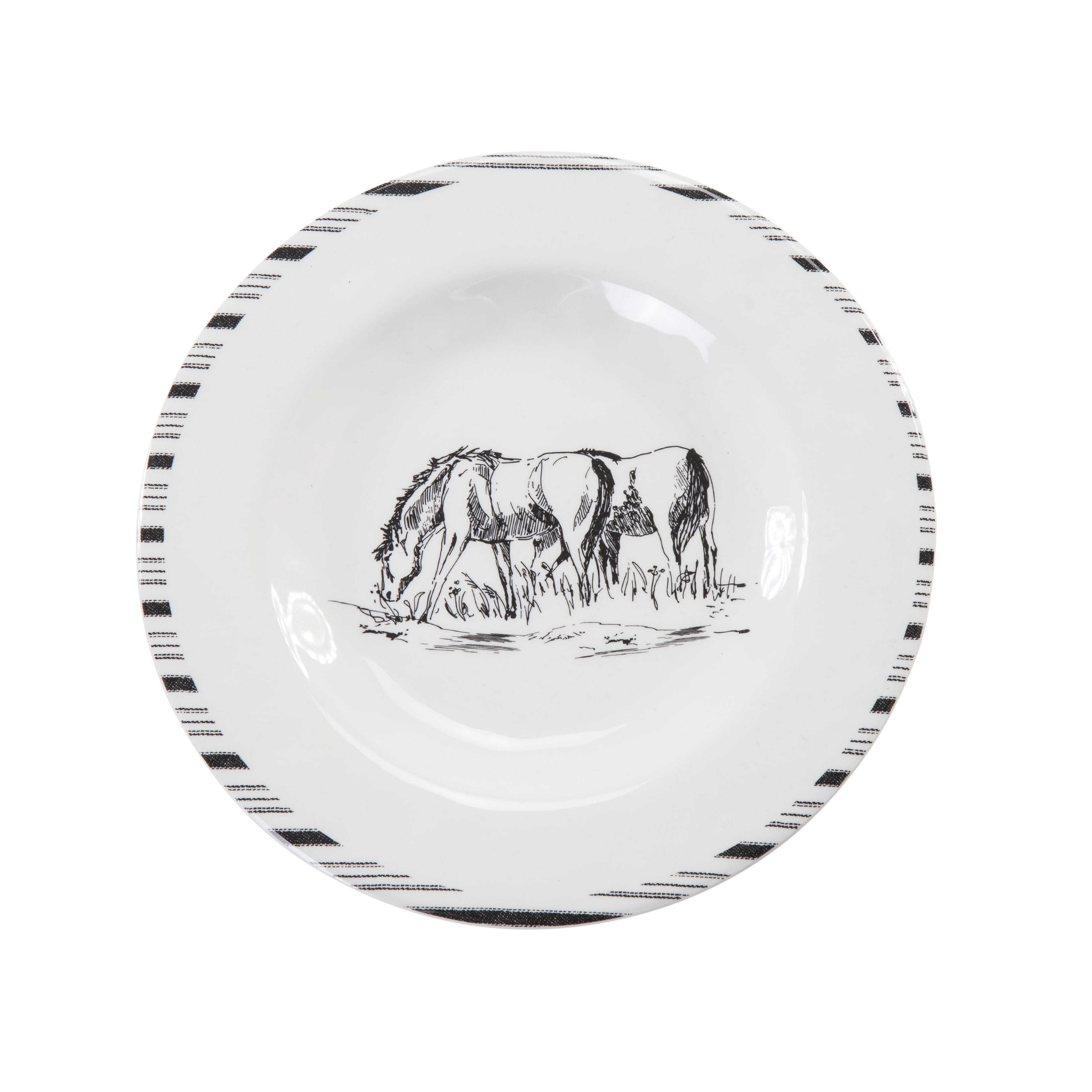 Ranch Life 14PC Melamine Dinnerware Set Dinnerware Set