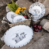 Ranch Life 14PC Melamine Dinnerware Set Dinnerware Set