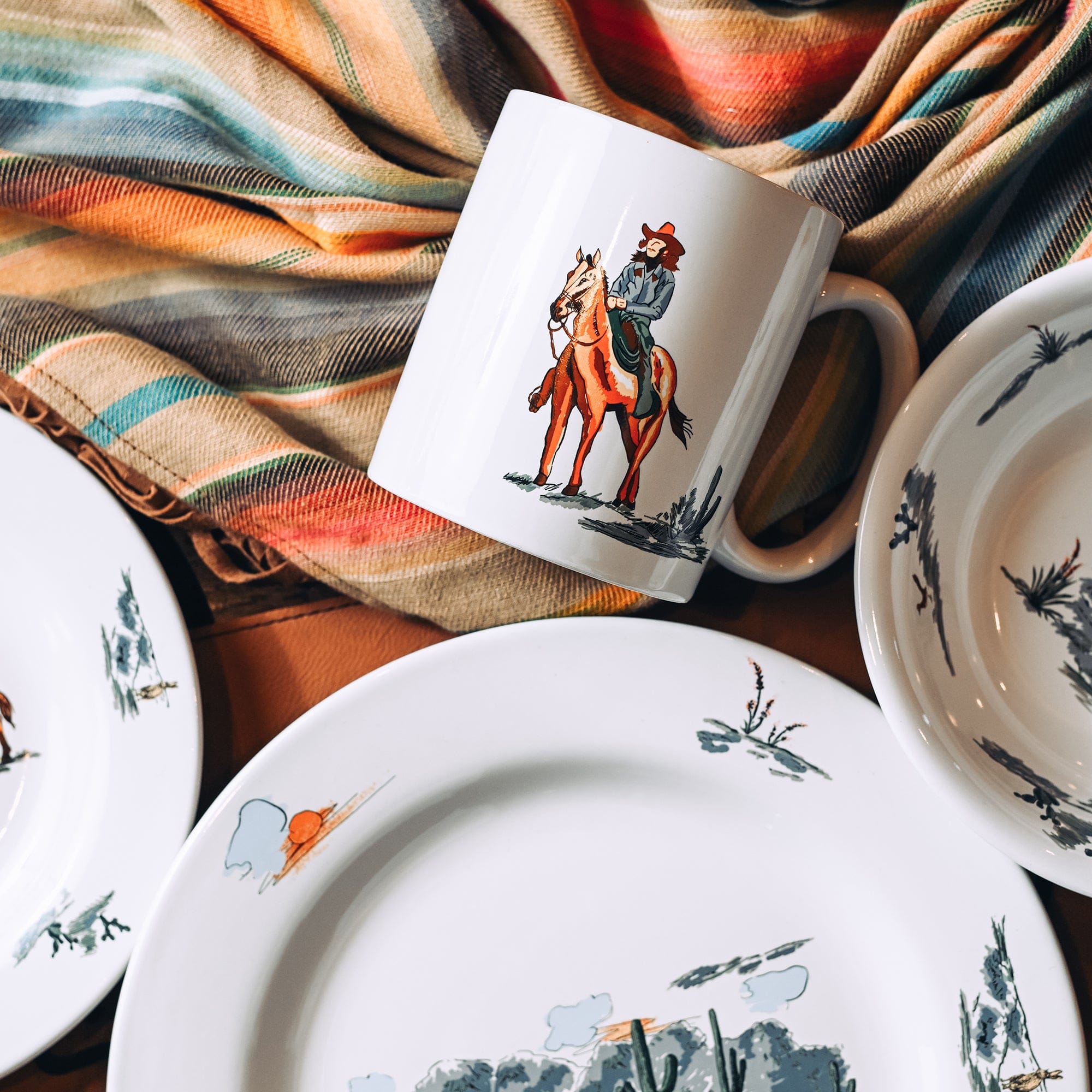 Luxury Dining Table with Quality Dinnerware Set on Paseo Road
