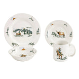 Ranch Life Ceramic Dinnerware Set, Duffle Bag, 16PC Dinnerware Set
