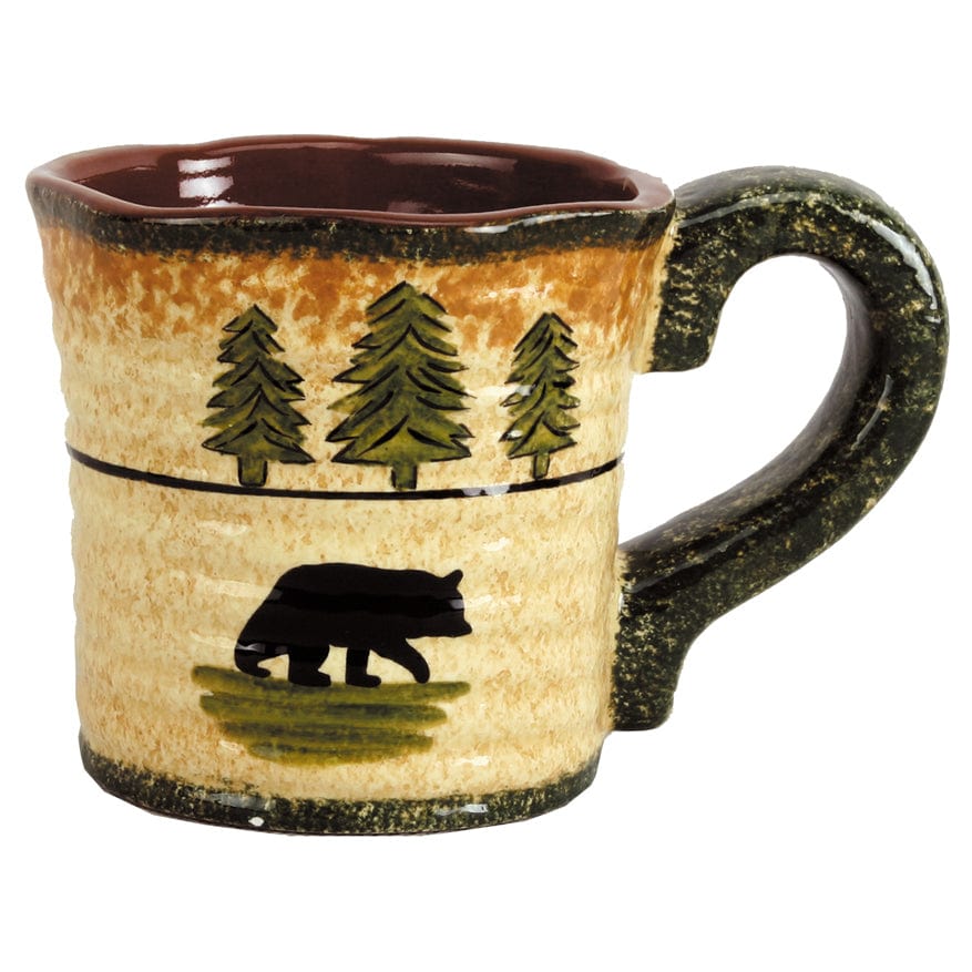 Rustic Bear 16PC Ceramic Dinnerware Set Dinnerware Set