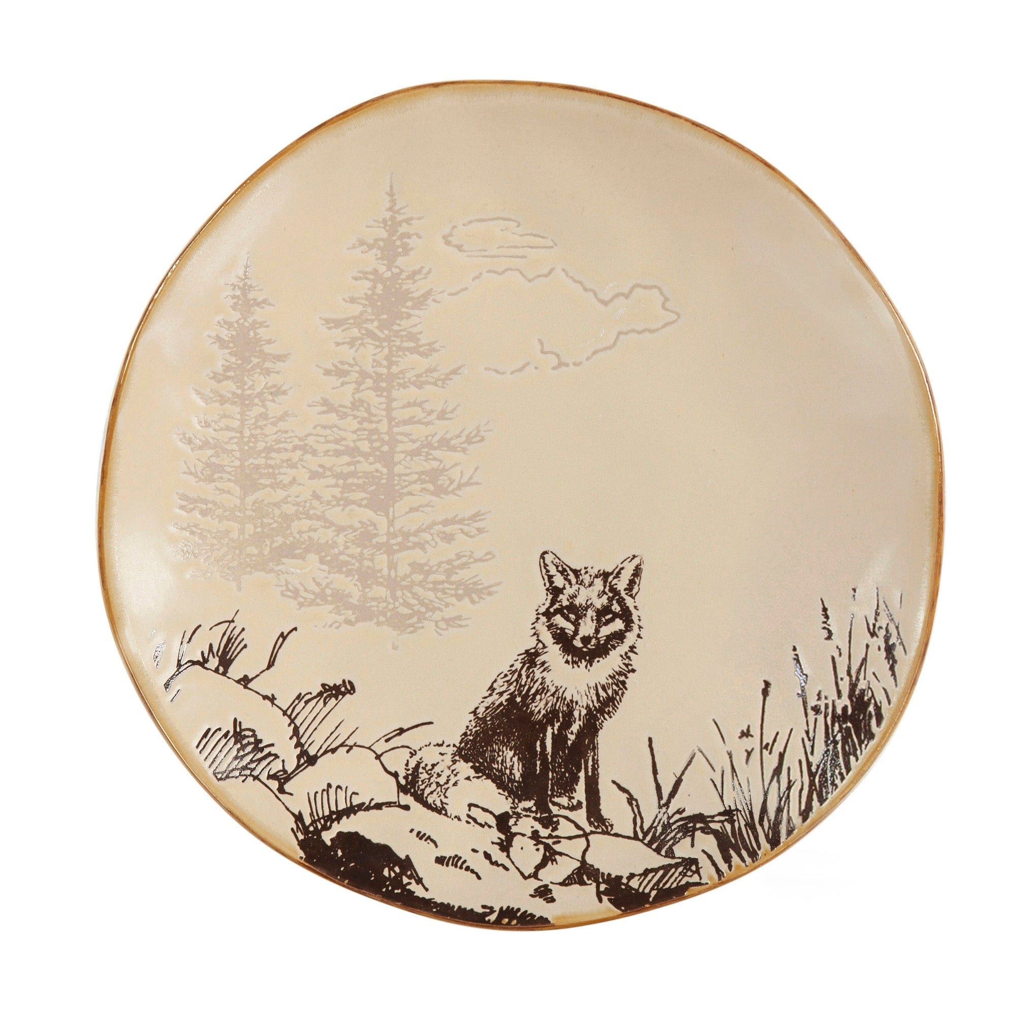 White Pine Ceramic Dinnerware Set 16 PC Dinnerware Set