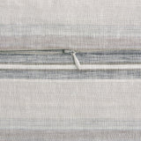 100% French Flax Linen Variegated Stripe Duvet Cover Set - Charcoal Duvet Cover