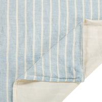 Larkspur 100% Slub Linen Prairie Stripe Duvet Cover Set Duvet Cover