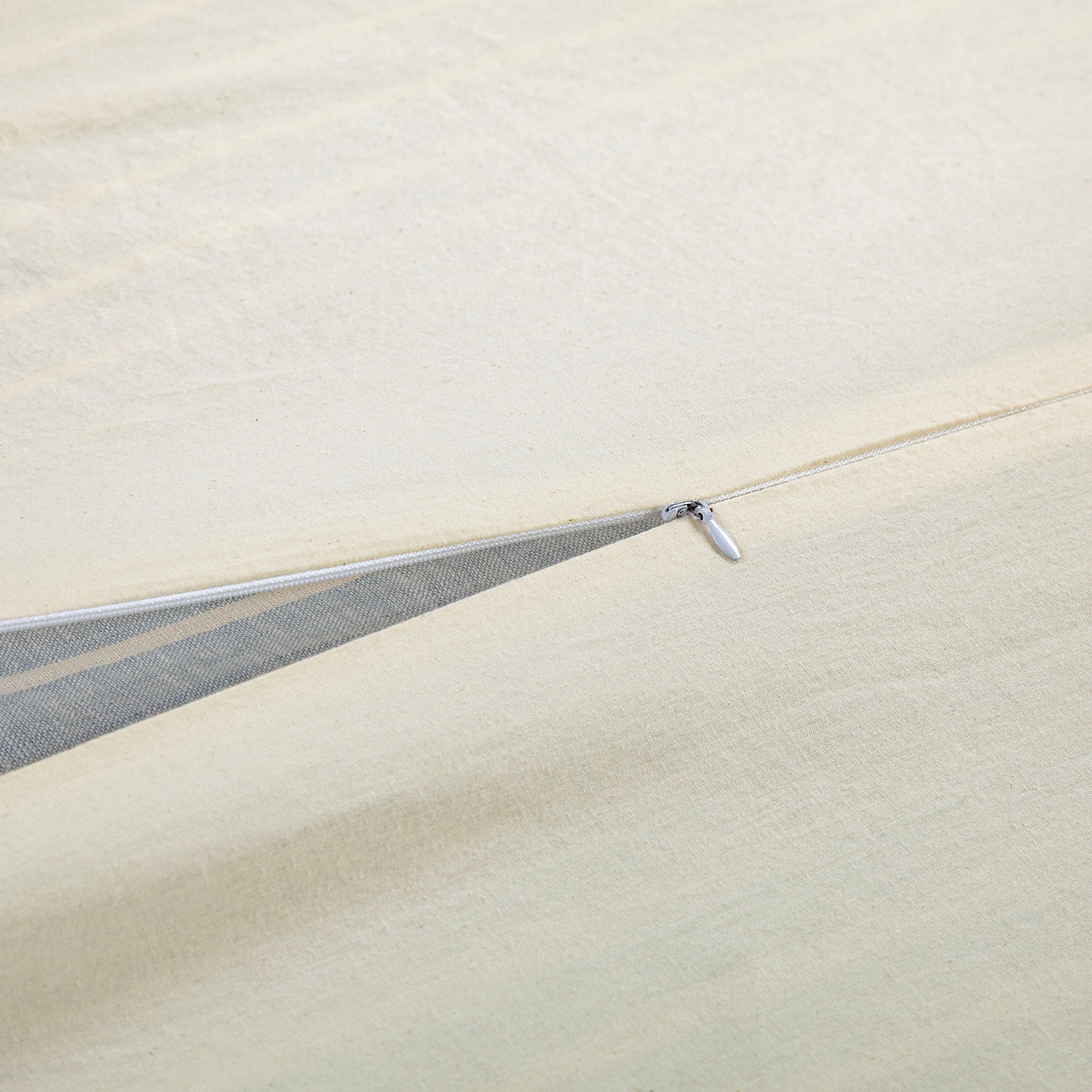 Larkspur 100% Slub Linen Prairie Stripe Duvet Cover Set Duvet Cover