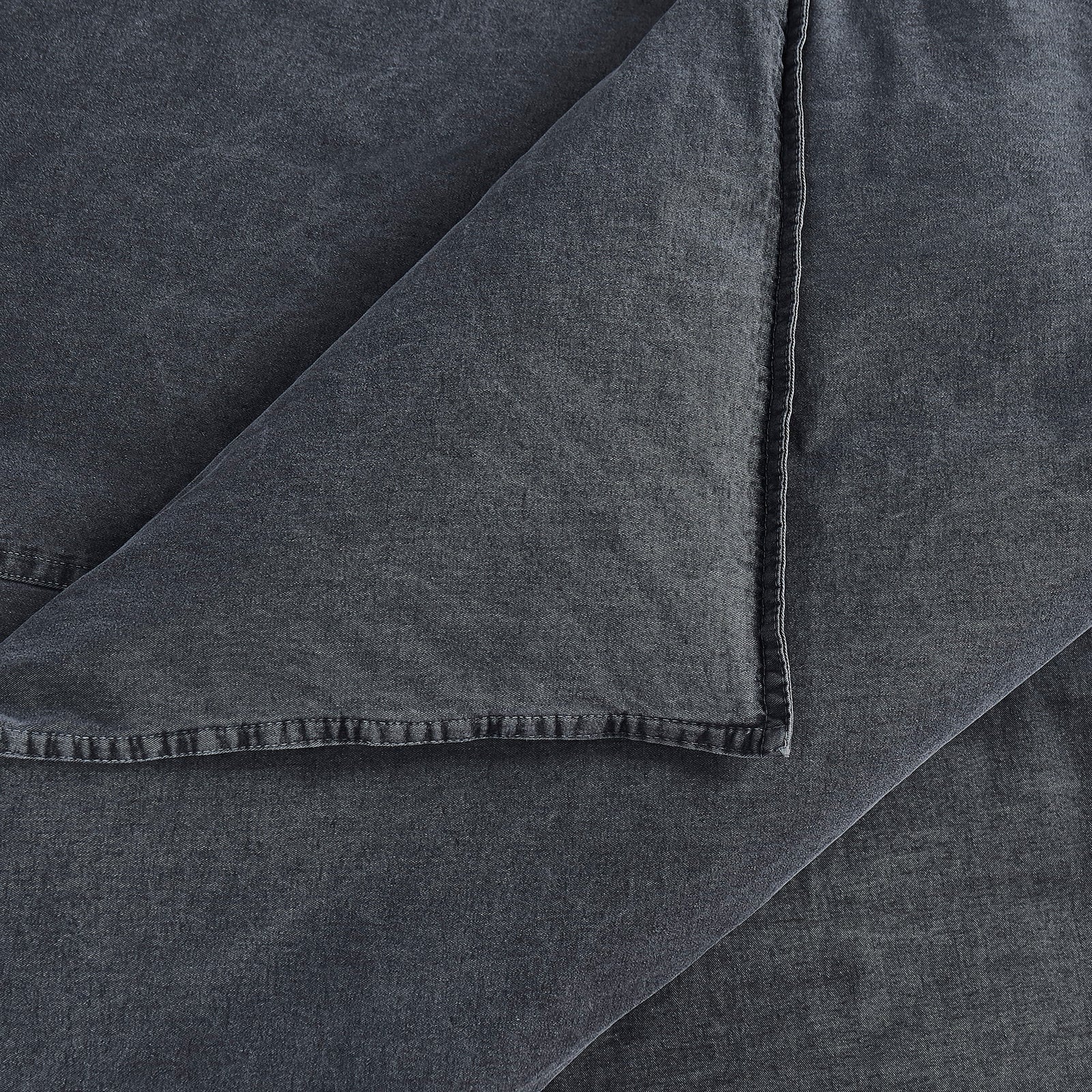 Stonewashed Cotton Canvas Duvet Cover Set Duvet Cover