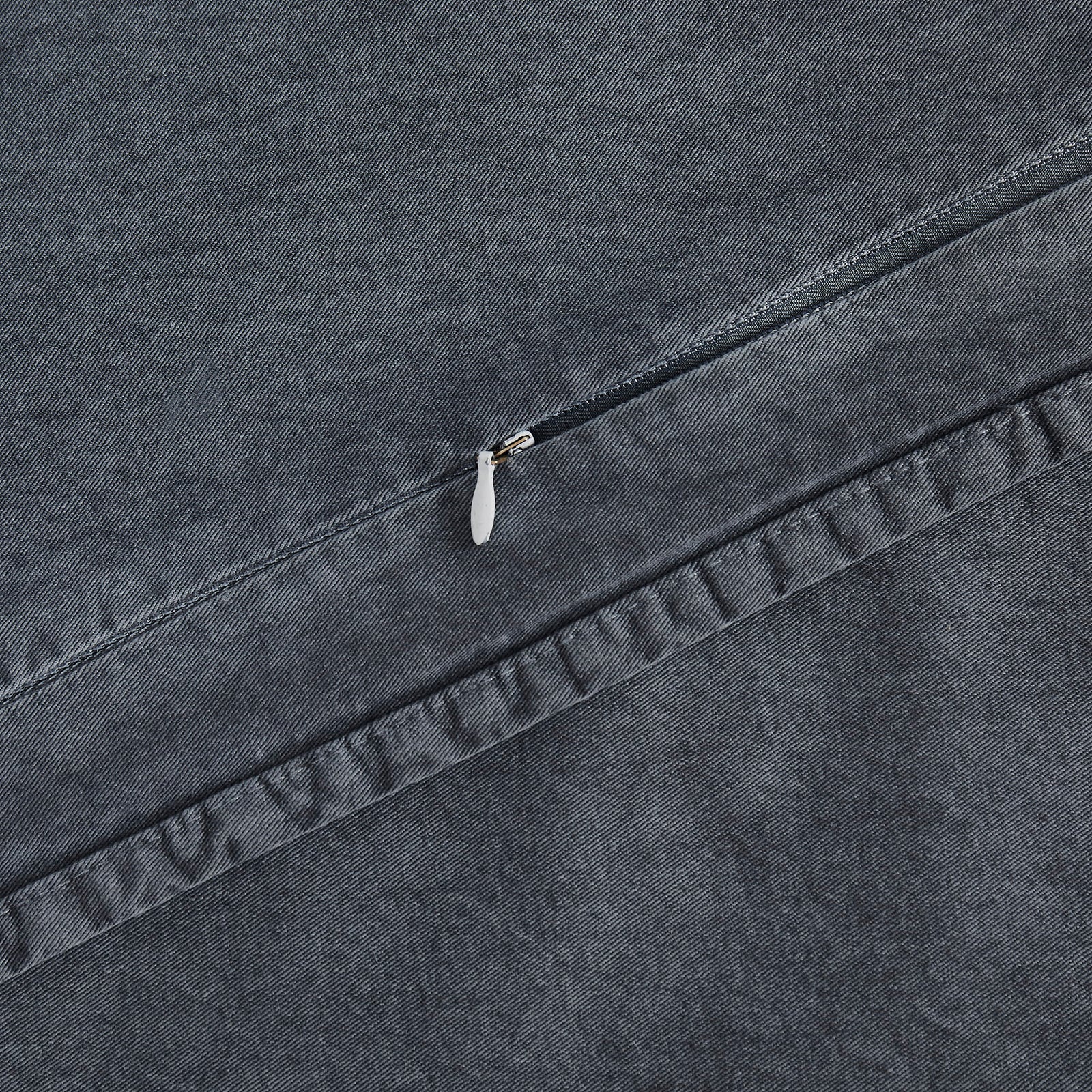 Stonewashed Cotton Canvas Duvet Cover Set Duvet Cover