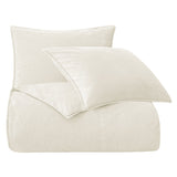 Stonewashed Cotton Canvas Duvet Cover Set Duvet Cover
