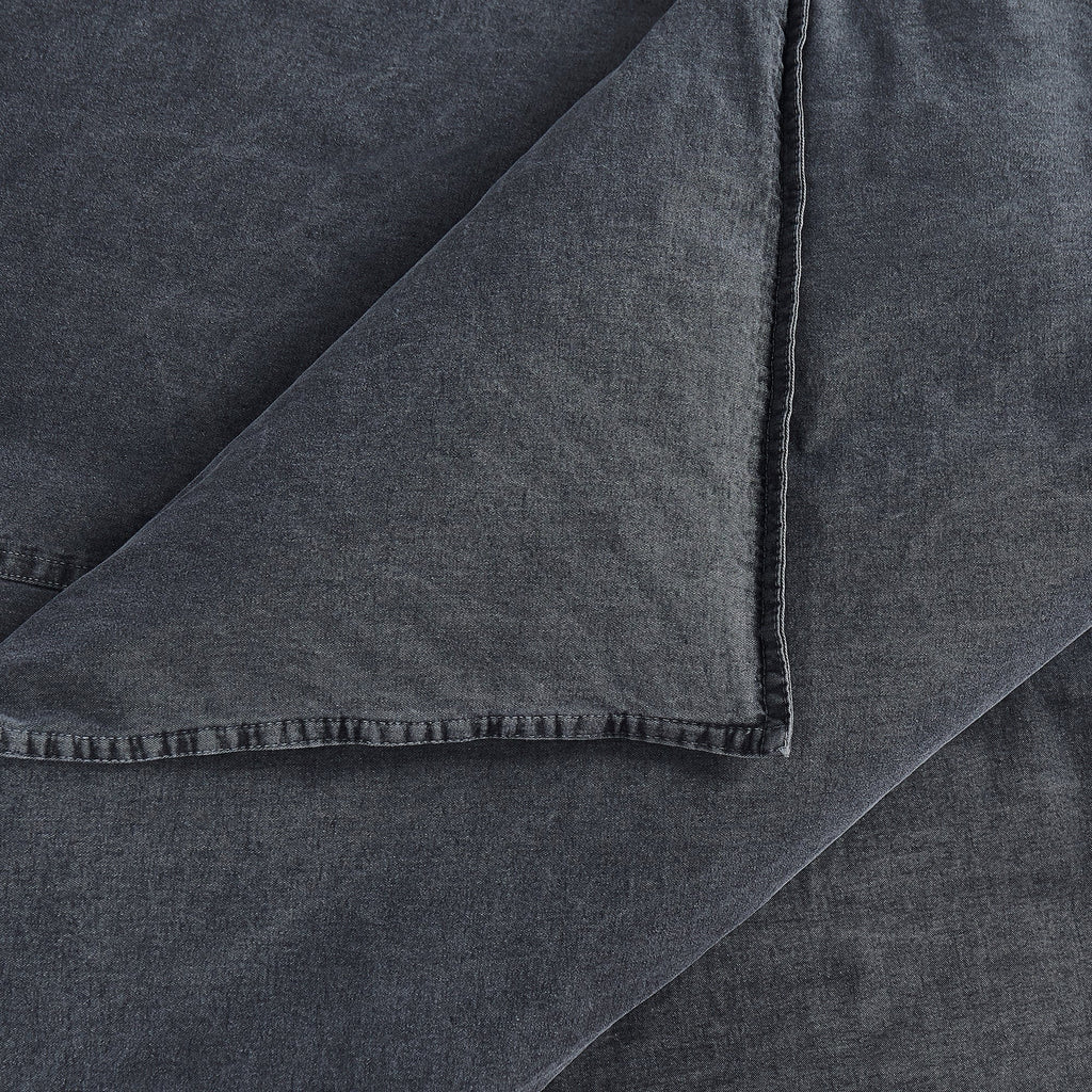 Stonewashed Cotton Canvas Duvet Cover Set Duvet Cover