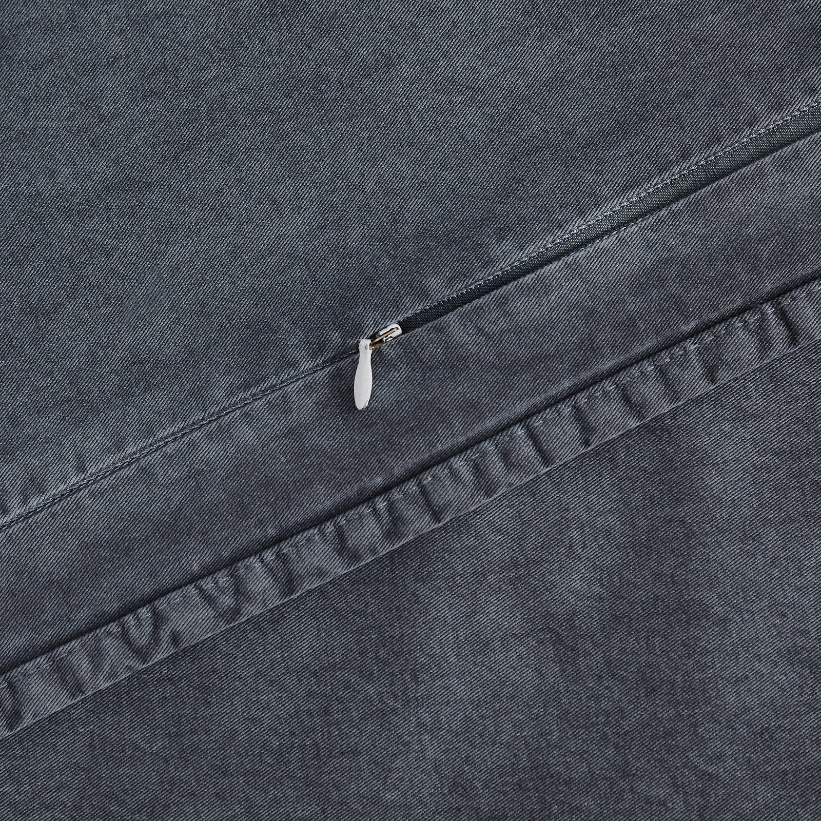Stonewashed Cotton Canvas Duvet Cover Set Duvet Cover