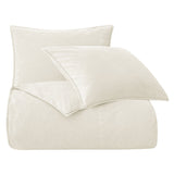 Stonewashed Cotton Canvas Duvet Cover Set Duvet Cover