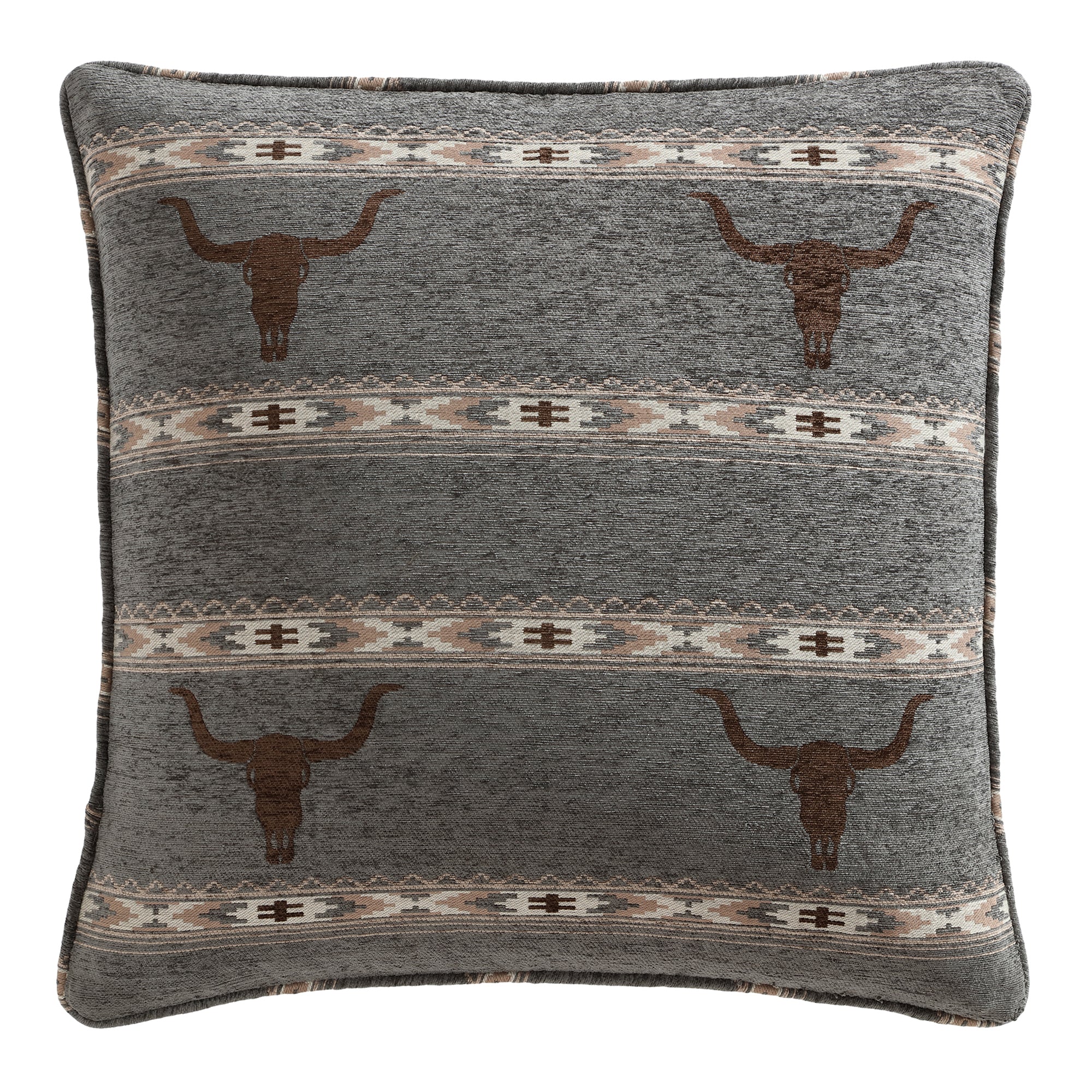 Chisholm Longhorn Chenille Jacquard Euro Sham Euro Sham