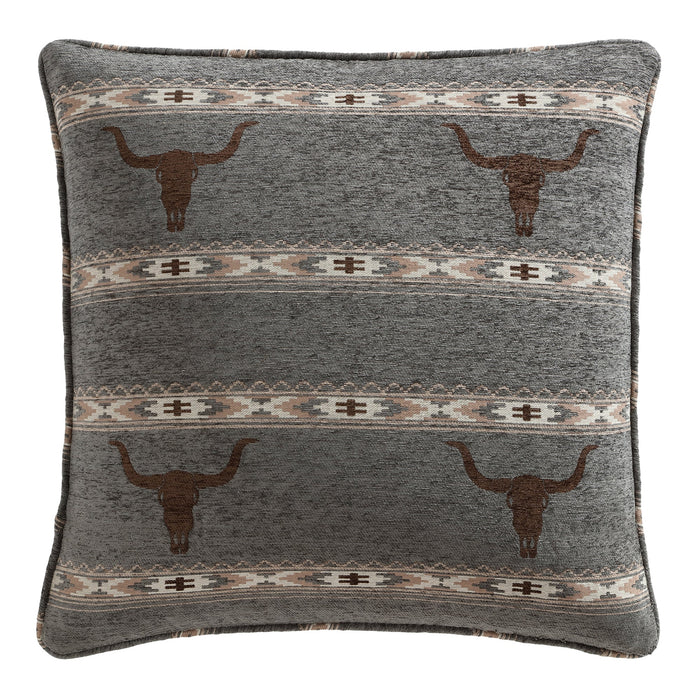 Chisholm Longhorn Chenille Jacquard Euro Sham Euro Sham