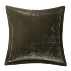 Stella Faux Silk Velvet Flanged Euro Sham Midnight Blue Euro Sham