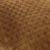 Woven Suede Lumbar Pillow Leather Pillow