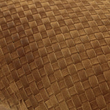 Woven Suede Lumbar Pillow Leather Pillow